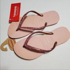 Havaianas pink Sandals Sz 7/8